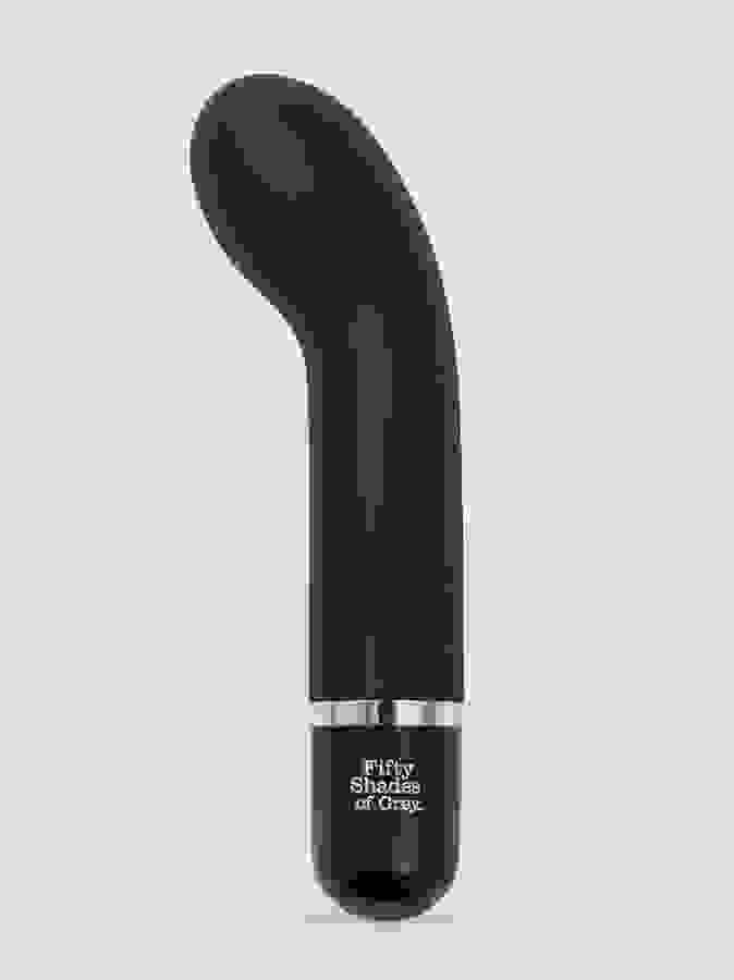Fifty Shades of Grey Insatiable Desire Mini Silicone G-Spot Vibrator, Grey, hi-res